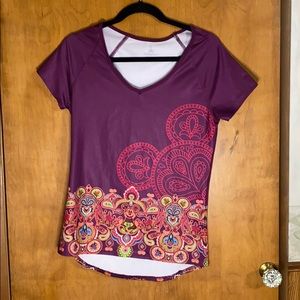 DisneyParks Yoga Mickey Active Tee Sz M